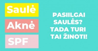 Saulė, aknė ir SPF apsauga