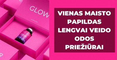 Vienas maisto papildas ir veido odos priežiūra dar niekada nebuvo tokia lengva