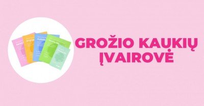 Grožio kaukės – nuo valomosios iki raminamosios