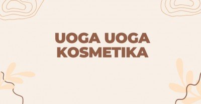 Saldi kaip uoga. Uoga Uoga kosmetika.