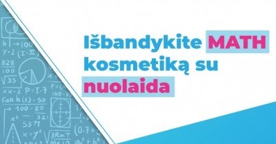 Išbandykite Math kosmetiką su nuolaida