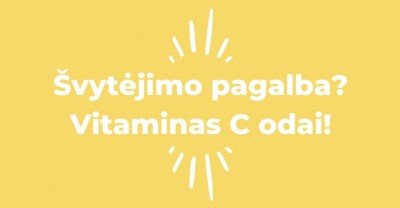 Vitaminas C odai – švytėjimo pagalba