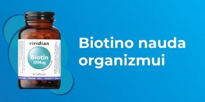 Biotinas: vienas vitaminas, keleriopa nauda