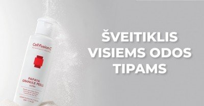 Spindinčiai odai – enziminis šveitiklis 