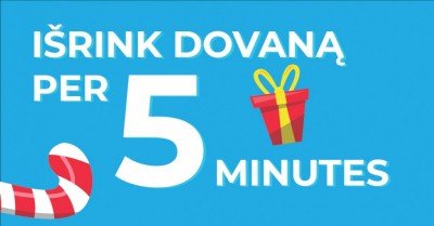 Dovanos internetu per 5 minutes
