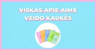 AIMX lakštinės veido kaukės: viskas, ką turime žinoti apie šį prekinį ženklą.